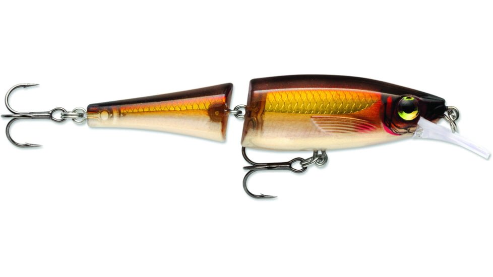 Rapala BX Jointed Minnow Topwater Hard Bait, 3-1/2in, 5/16oz, Gold Shiner, BXJM09GSH