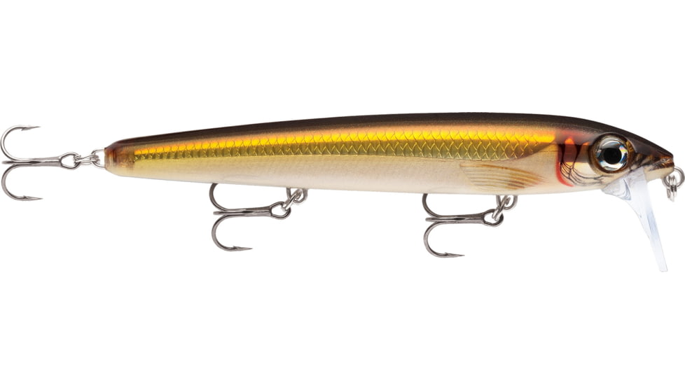 Rapala Bx Waking Minnow, Floating, Gold Shiner, 5 1/4in, 3/4oz, BXWM13GSH