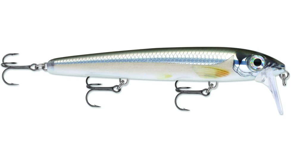 Rapala Bx Waking Minnow, Floating, Pearl Grey Shiner, 5 1/4in, 3/4oz, BXWM13PGS