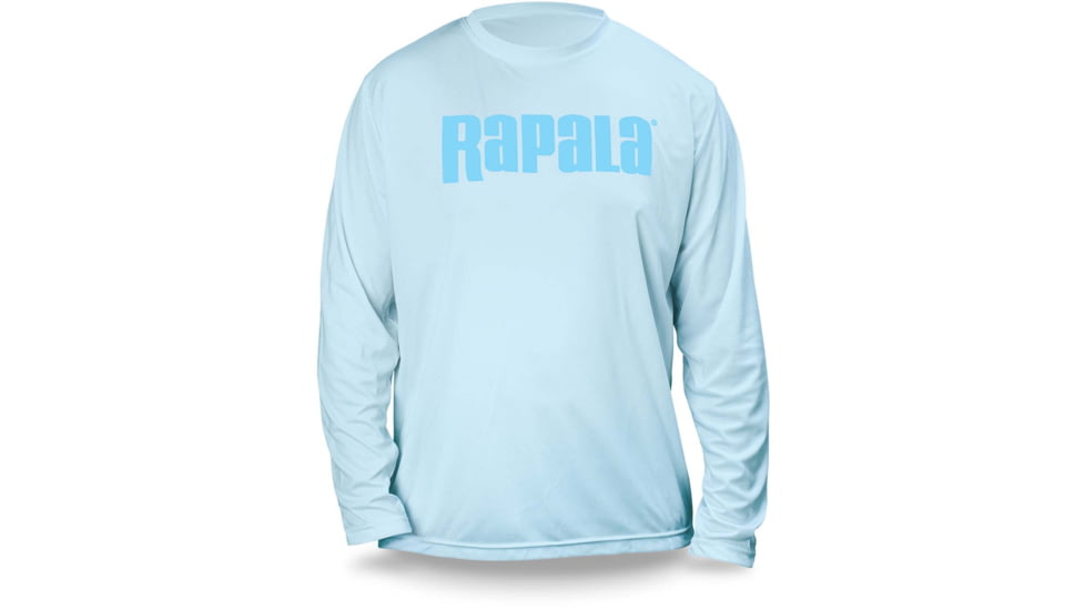 Rapala Core Long Sleeve Shirt, Ice Blue, Small, RCLS9012S