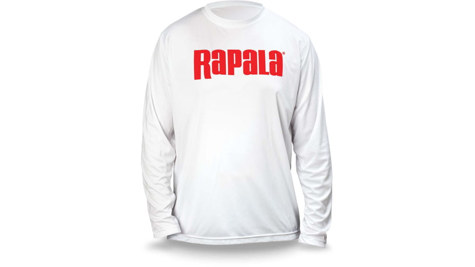Rapala Core Long Sleeve Shirt, White, Large, RCLS9008L