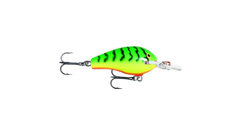 Rapala Fat Rap Crankbait, 2ft, 5/16oz, Floating, Firetiger, FR05FT