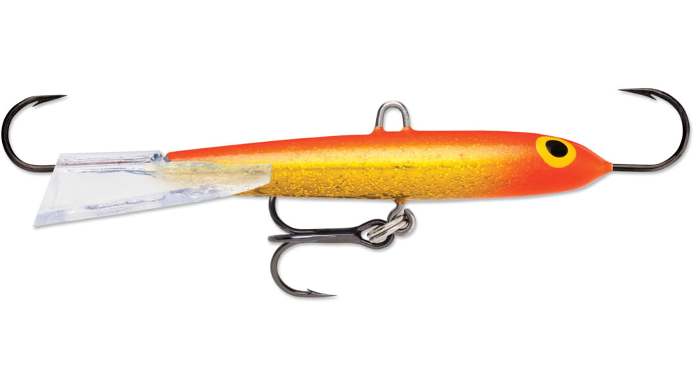 Rapala Flat Jig 4, Holo-Flake Gold Flake Red, 9/16oz, 1-1/2in, RFJ04HFGFR