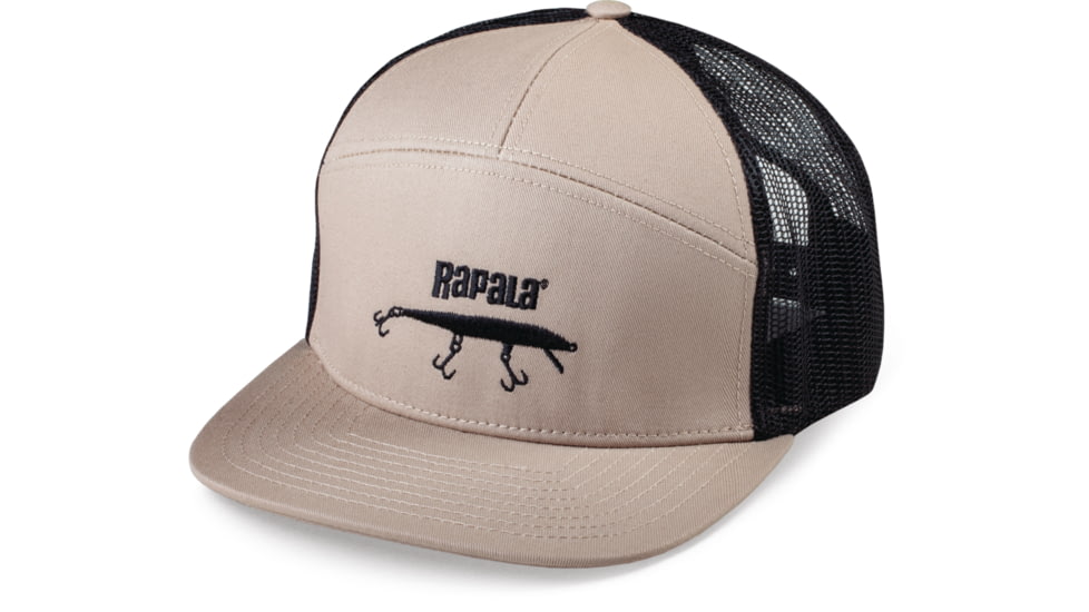 Rapala Hi-Pro 7 Panel Cap, Tan Black, RHP7C03
