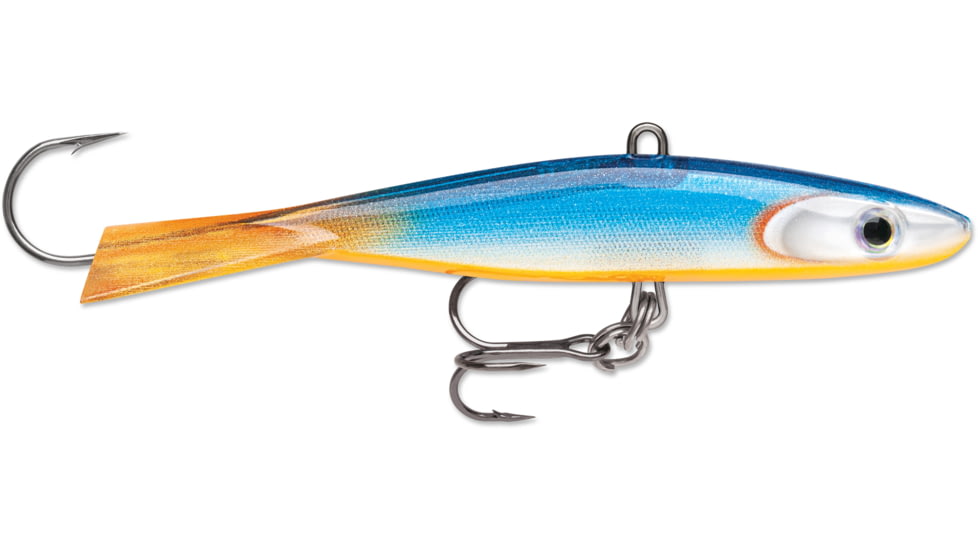 Rapala Jigging Shadow Rap 2 3/4&quot;, 3/8oz, #8 Hook, Blue Silver Orange, JSDR07BSR