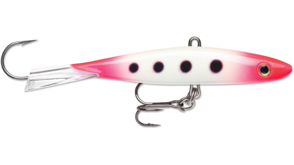 Rapala Jigging Shadow Rap, 2 3/4&quot;, 3/8oz, #8 Hook, Glow Pink Squirrel, JSDR07GPSQ