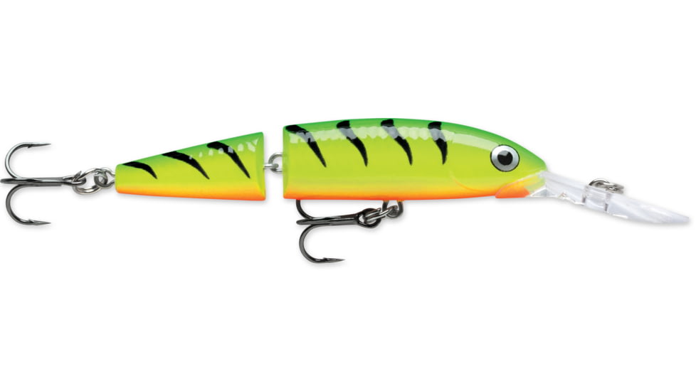 Rapala Jointed Deep Husky Jerk, Suspending, Firetiger, 3-1/8in, 3/16oz, JDHJ08FT