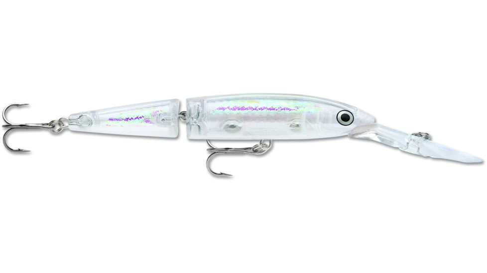 Rapala Jointed Deep Husky Jerk, Suspending, Glass Minnow, 4 3/4in, 1/2oz, JDHJ12GMN
