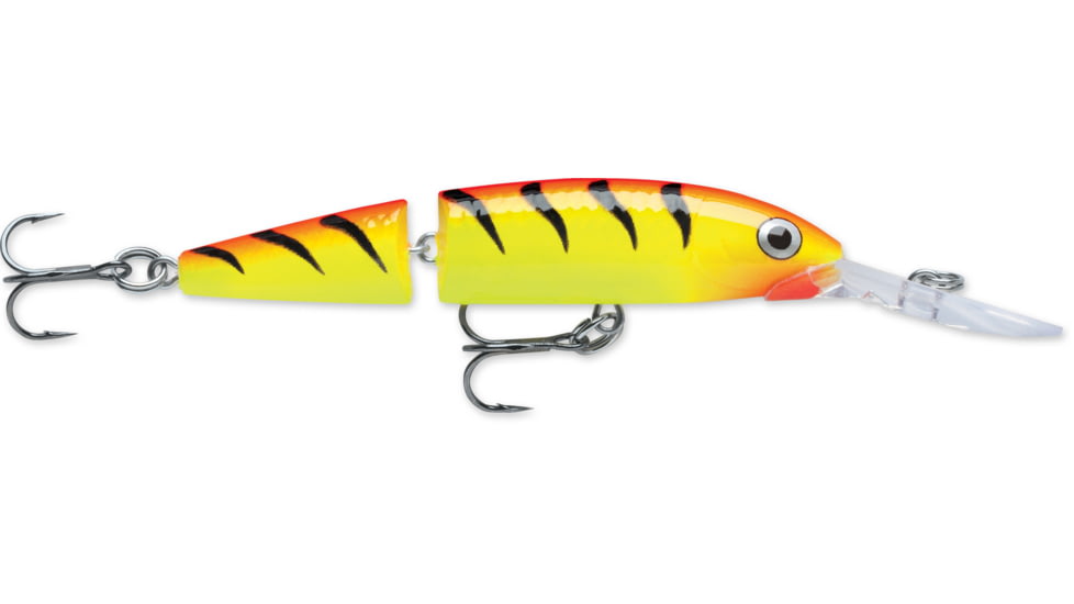 Rapala Jointed Deep Husky Jerk, Suspending, Hot Tiger, 3-1/8in, 3/16oz, JDHJ08HT