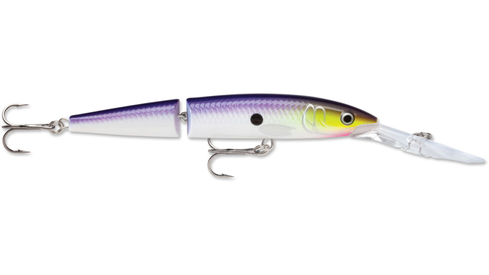 Rapala Jointed Deep Husky Jerk, Suspending, Purpedescent, 4 3/4in, 1/2oz, JDHJ12PDS