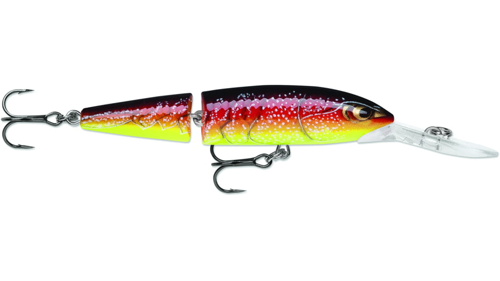 Rapala Jointed Deep Husky Jerk, Suspending, Redfire Crawdad, 3-1/8in, 3/16oz, JDHJ08RFCW