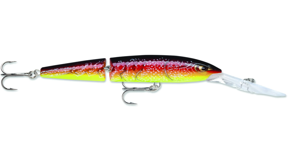 Rapala Jointed Deep Husky Jerk, Suspending, Redfire Crawdad, 4 3/4in, 1/2oz, JDHJ12RFCW