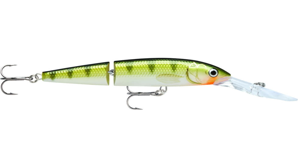 Rapala Jointed Deep Husky Jerk, Suspending, Yellow Perch, 4 3/4in, 1/2oz, JDHJ12YP