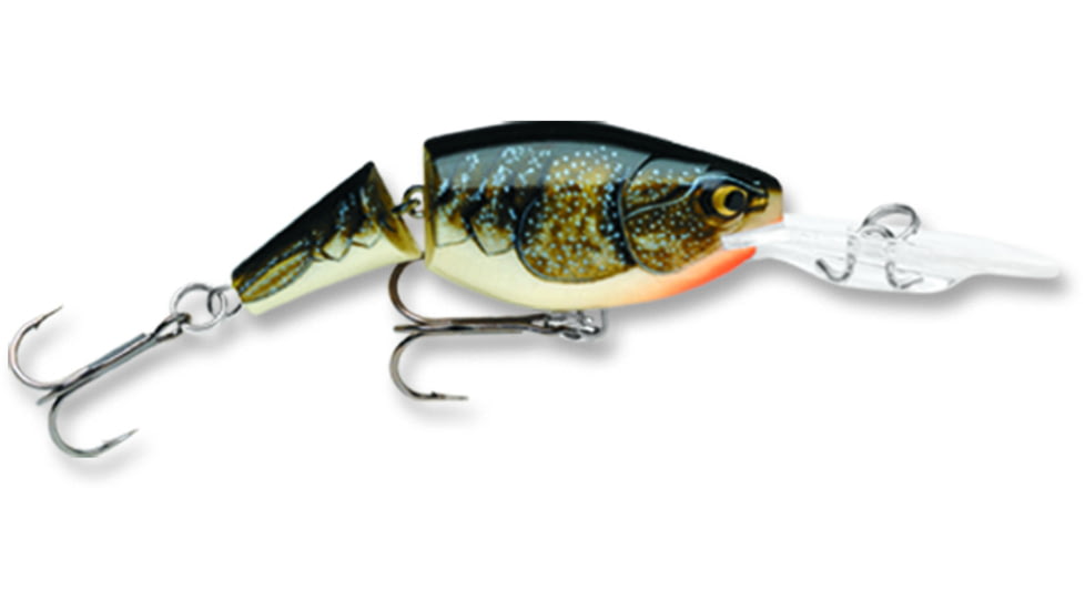 Rapala Jointed Shad Rap Crankbait, 2.75ft, 1/2oz, Floating, Crawdad, JSR07CW