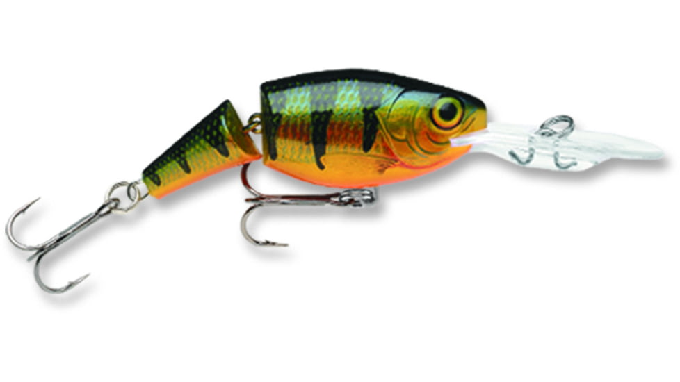 Rapala Jointed Shad Rap Crankbait, 2.75ft, 1/2oz, Floating, Perch, JSR07P