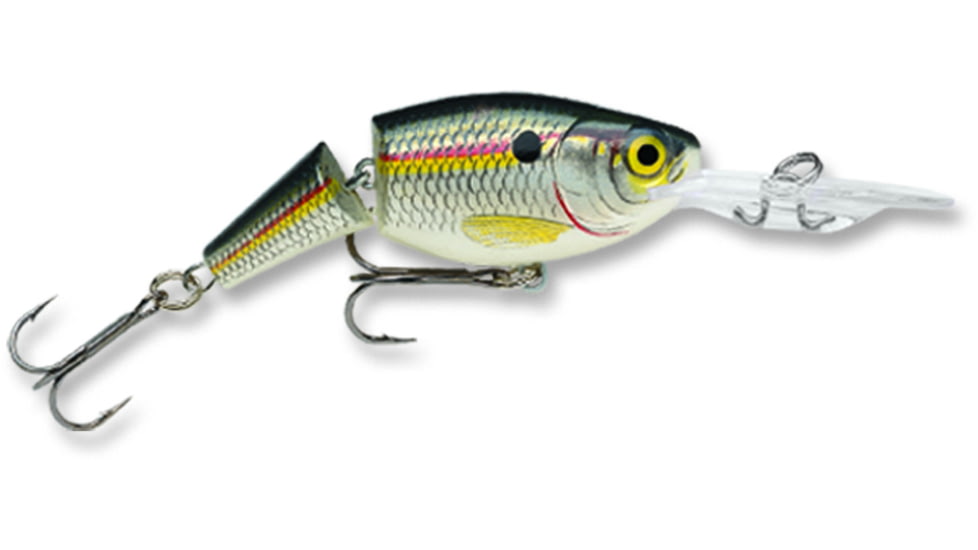 Rapala Jointed Shad Rap Crankbait, 2.75ft, 1/2oz, Floating, Shad, JSR07SD