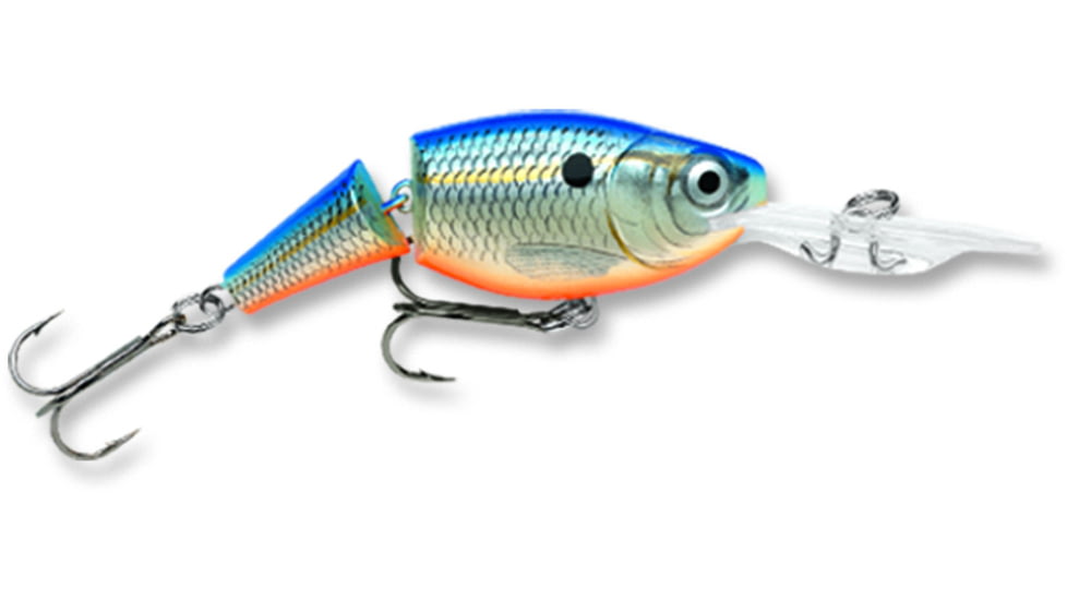 Rapala Jointed Shad Rap Crankbait, 2.75ft, 1/2oz, Floating, Blue Shad, JSR07BSD
