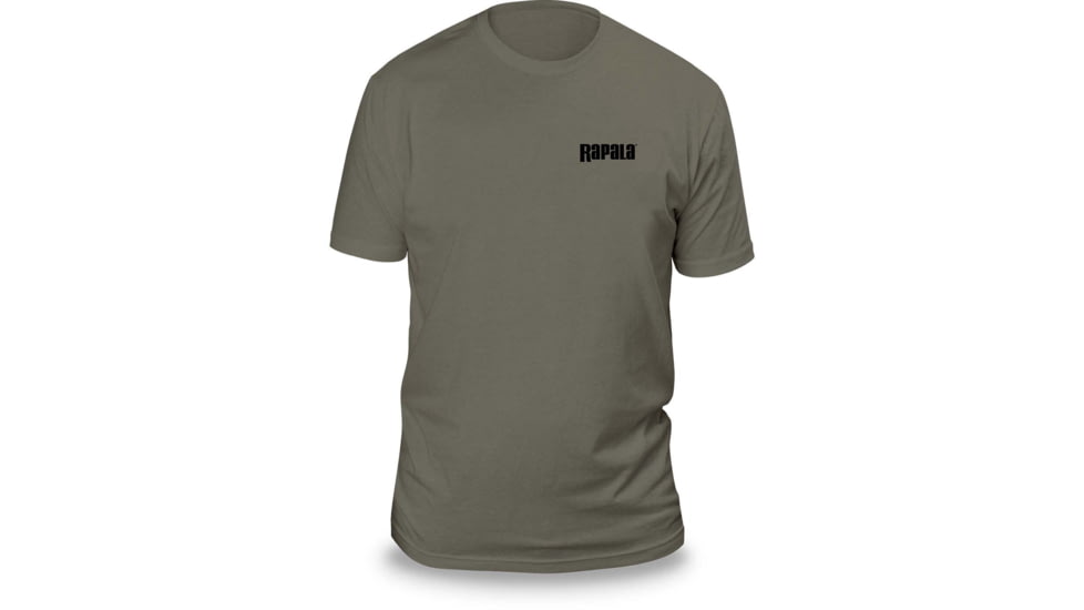 Rapala Next Level T Shirt, Olive / Left Black Logo, Extra Large, RNLT9039XL