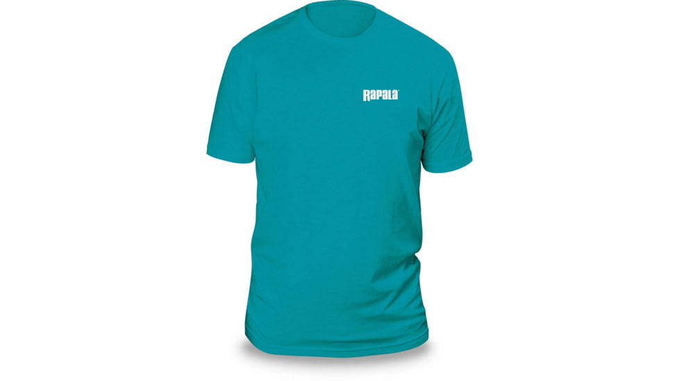 Rapala Next Level T Shirt, Vivid Blue / Left White Logo, Medium, RNLT9038M