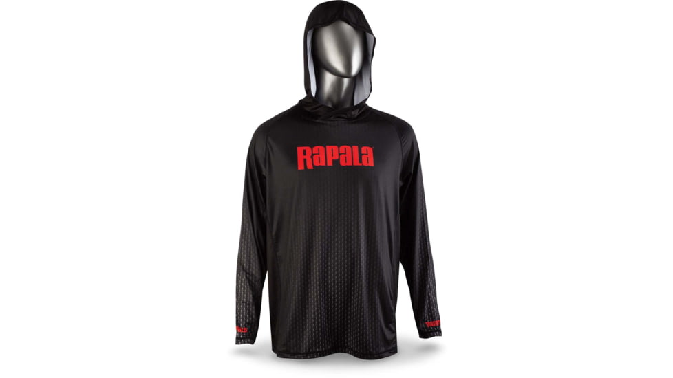 Rapala Performance Hood, Pattern Black Red, 3XL, RPH013XL