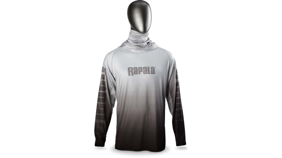 Rapala Performance Hood with Neck Gaiter, Grey Black, XXL, RPHNG23XXL