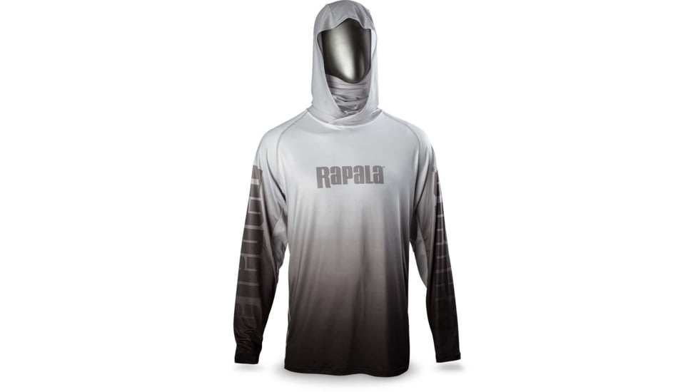 Rapala Performance Hood with Neck Gaiter, Grey Black, XXL, RPHNG23XXL