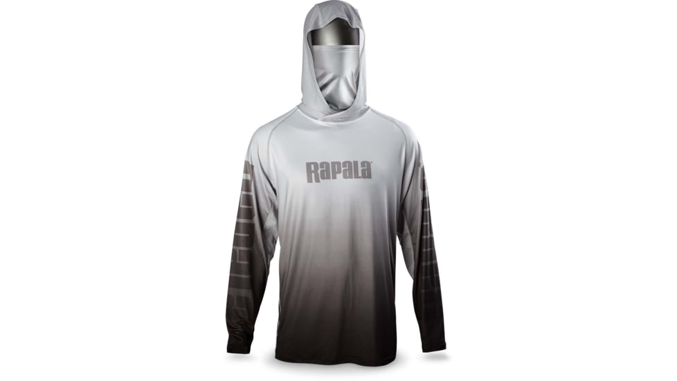 Rapala Performance Hood with Neck Gaiter, Grey Black, XXL, RPHNG23XXL