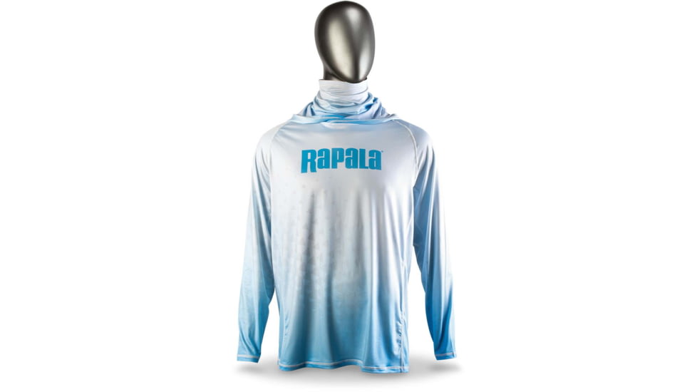 Rapala Performance Hood with Neck Gaiter, Grey Blue, Extra Large, RPHNG22XL