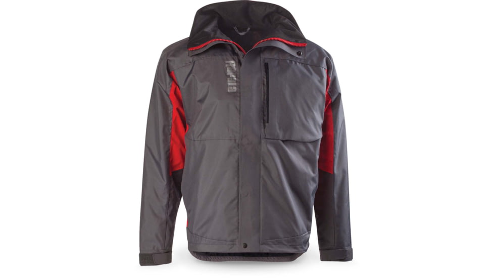 Rapala Rain Jacket, Grey Red, Large, RR1J-L