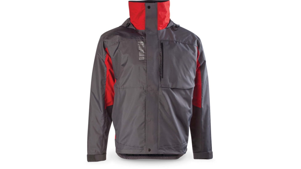 Rapala Rain Jacket, Grey Red, Large, RR1J-L