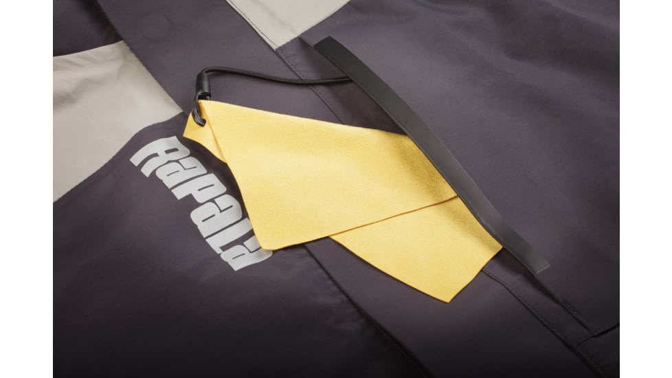 Rapala Rain Pro Jacket, Grey Black, Large, RR1PJ-L