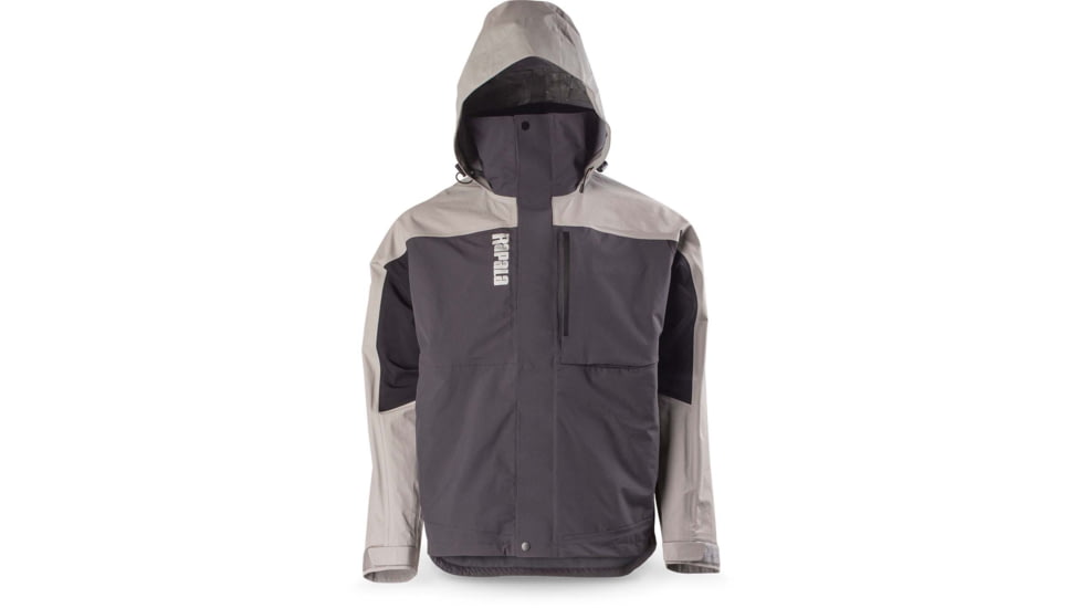Rapala Rain Pro Jacket, Grey Black, Small, RR1PJ-S