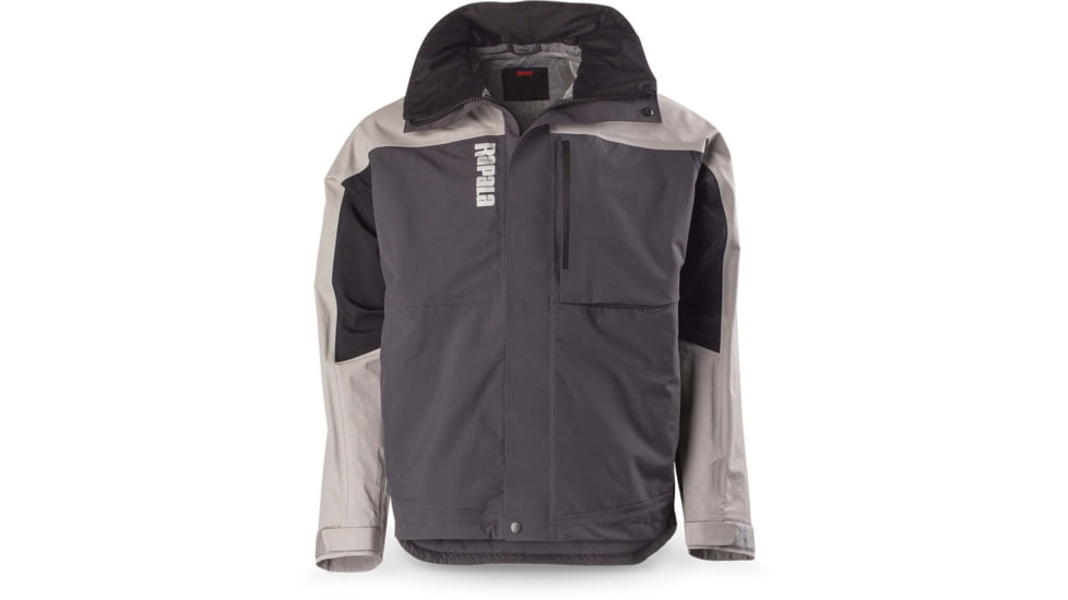 Rapala Rain Pro Jacket, Grey Black, Small, RR1PJ-S