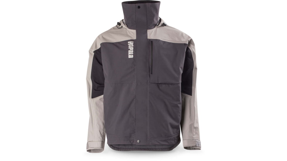 Rapala Rain Pro Jacket, Grey Black, Small, RR1PJ-S