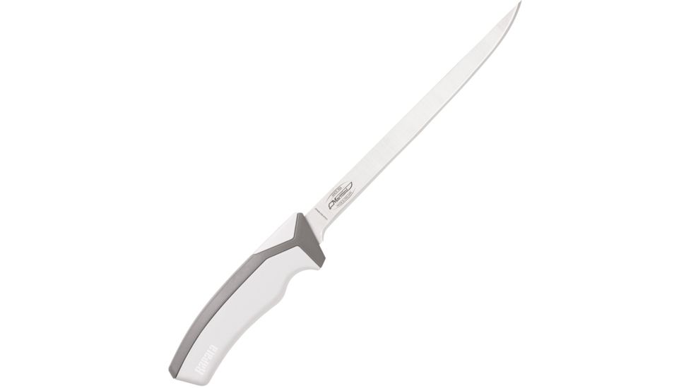 Rapala Salt Angler Slim Filet Fixed Blade Knife, 6.5in, Stainless Steel, Standard Edge, Satin NK27191