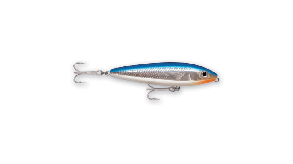 Rapala Saltwater Skitter Walk Topwater Lure, Floating, Blue Mullet, 5/8oz, 4 3/8in, SSW11BMU