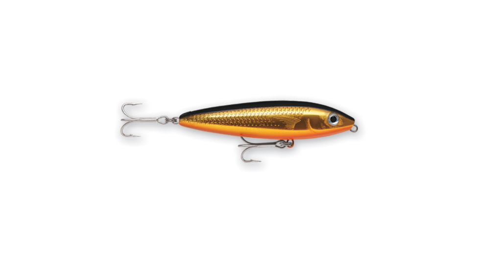 Rapala Saltwater Skitter Walk Topwater Lure, Floating, Gold Mullet, 5/8oz, 4 3/8in, SSW11GMU