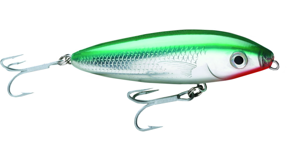 Rapala Saltwater Skitter Walk Topwater Lure, Floating, Green Mullet, 5/8oz, 4 3/8in, SSW11GRMU
