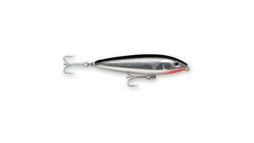 Rapala Saltwater Skitter Walk Topwater Lure, Floating, Silver Mullet, 5/8oz, 4 3/8in, SSW11SMU