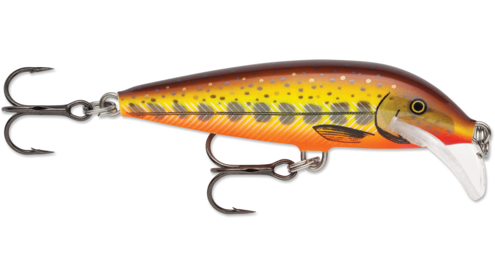 Rapala Scatter Rap Countdown Lure, Sinking, Hot Mustard Muddler, 2 3/4in, 1/4oz, SCRCD07HMMD