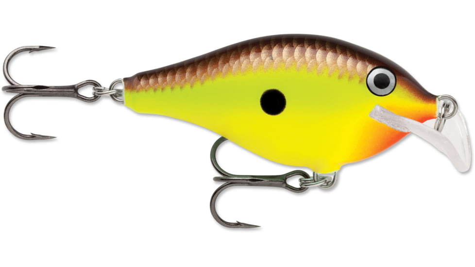 Rapala Scatter Rap Crank 2in, 5/16 oz, Floating, Hot Mustard, SCRC05HM