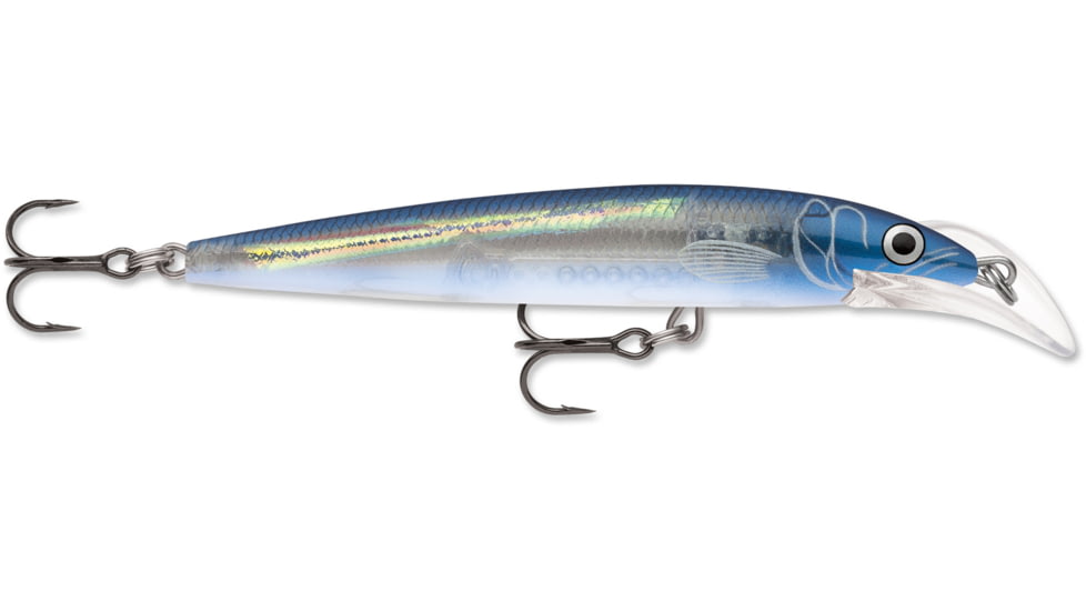 Rapala Scatter Rap Deep Husky Jerk 10, Helsinki Ghost, 4in, 3/8oz., SCRDHJ10HGH