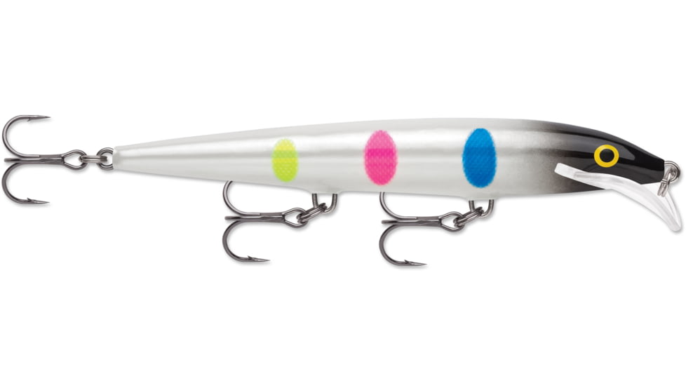 Rapala Scatter Rap Minnow 11, 3/16 oz, 6'-9' Depth, Three #6 Treble Hooks, Black Wonderbread, SCRM11BWB