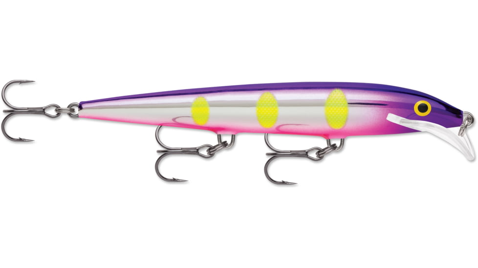 Rapala Scatter Rap Minnow 11, 3/16 oz, 6'-9' Depth, Three #6 Treble Hooks, Voodoo Haze, SCRM11VDH