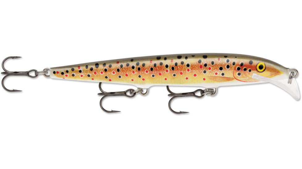 Rapala Scatter Rap Minnow, Floating, Brown Trout, 4 3/8in, 3/16oz, SCRM11TR