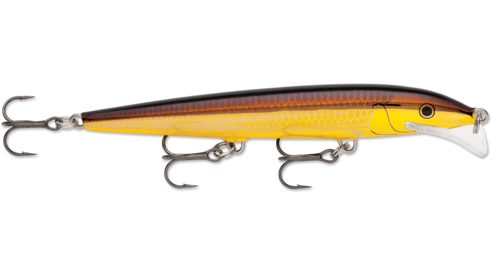 Rapala Scatter Rap Minnow, Floating, Golden Alburnus, 4 3/8in, 3/16oz, SCRM11GALB