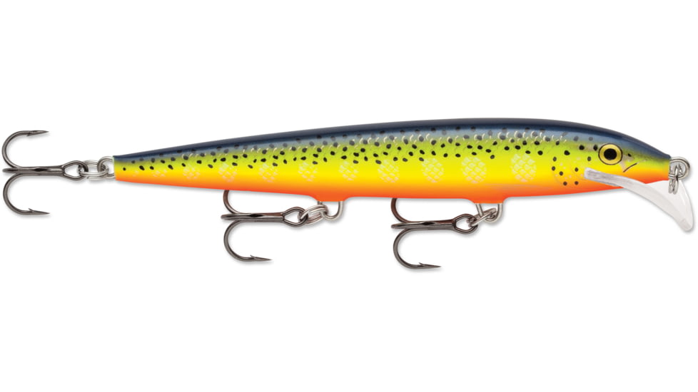 Rapala Scatter Rap Minnow, Floating, Hot Steel, 4 3/8in, 3/16oz, SCRM11HS