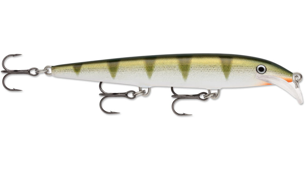 Rapala Scatter Rap Minnow, Floating, Yellow Perch, 4 3/8in, 3/16oz, SCRM11YP