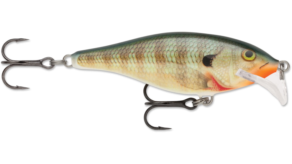 Rapala Scatter Rap Shad Crankbait, 2 3/4in, 1/4 oz, Floating, Bluegill, SCRS07BG