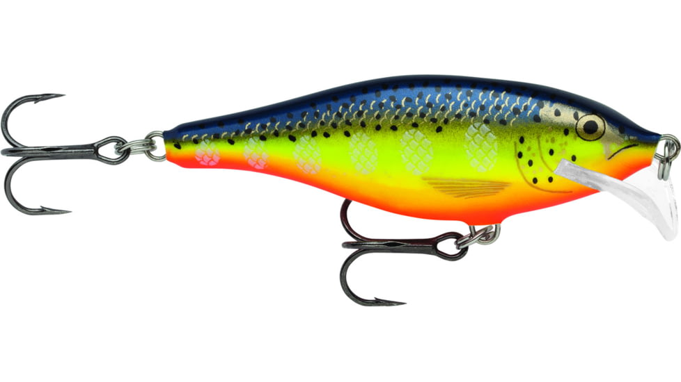 Rapala Scatter Rap Shad Crankbait, 2 3/4in, 1/4 oz, Floating, Hot Steel, SCRS07HS